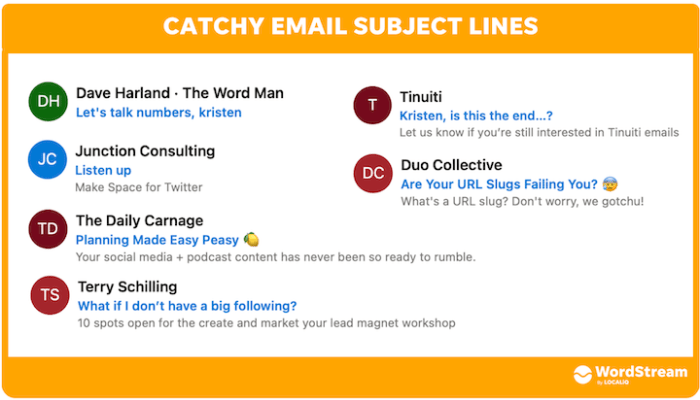 Creating Engaging Email Subject Lines